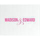 Bold Names with Ampersand Folded Note Cards - Letterpress Image 3 of 3